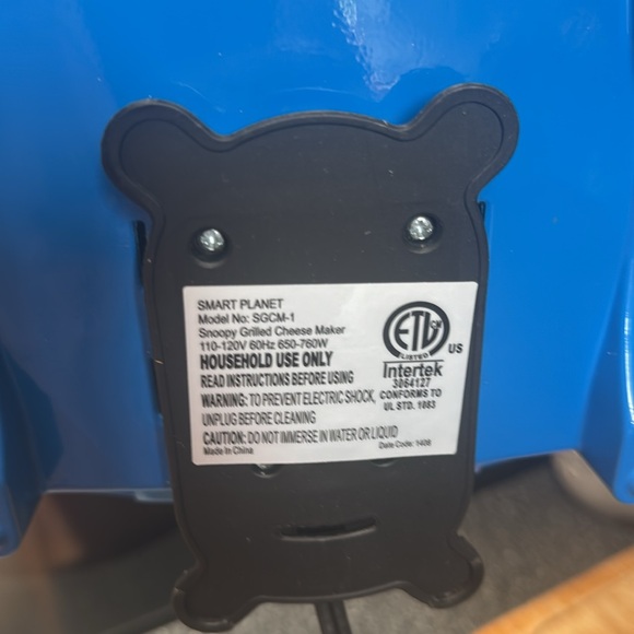 Snoopy Grilled Cheese Maker with box & directions - Picture 6 of 10